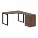 Дуб Денвер темный + каркас Черный   +37 600  ₽ 