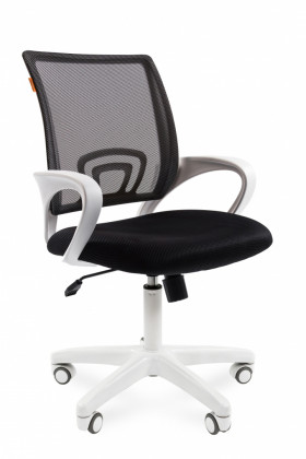 Кресло Chairman 696 белый пластик (white)/сетка 