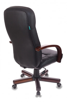 Кресло Бюрократ T-9908WALNUT/кожа крестовина дерево